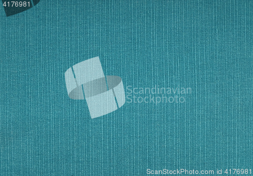 Image of Turquoise blue coarse woven fabric background 