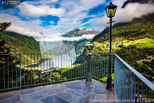 Image of Geiranger fjord, Norway.