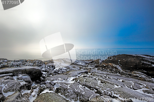 Image of Foggy winter landscape