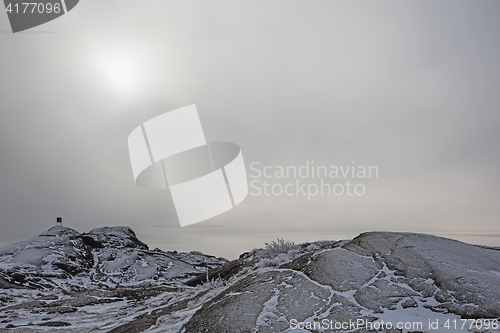 Image of Foggy winter landscape