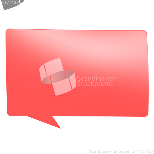 Image of Red speech bubble