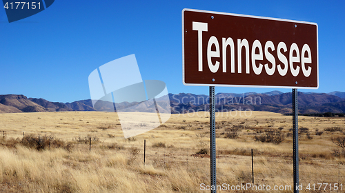 Image of Tennessee brown road sign