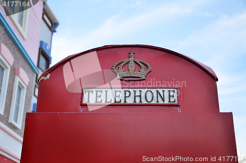 Image of Iconic red telephone box