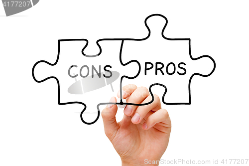 Image of Pros Cons Jigsaw Puzzle Concept