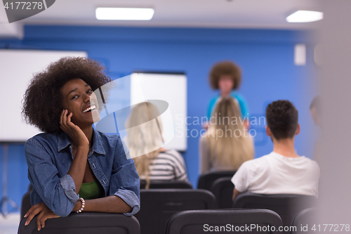Image of Portrait informal African American business woman