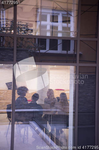 Image of Multiethnic startup business team on meeting