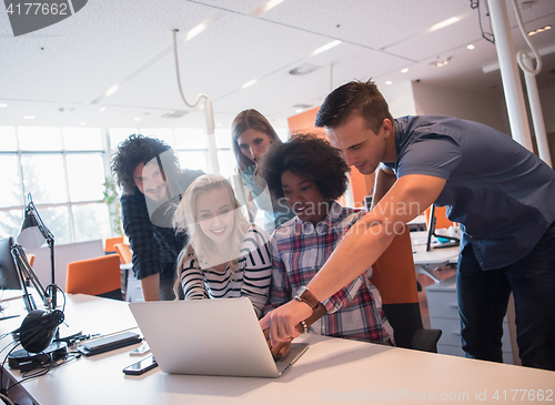 Image of Multiethnic startup business team