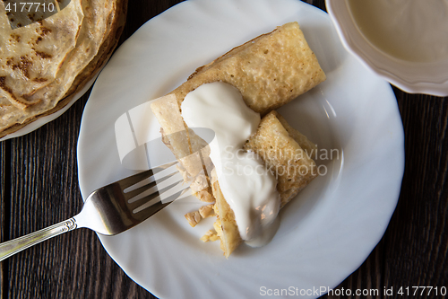 Image of Fried tasty pancakes