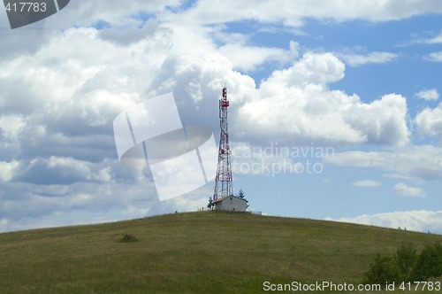 Image of Cellular communications tower