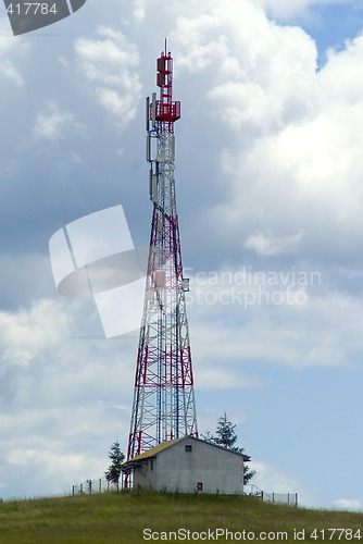 Image of Cellular communications tower