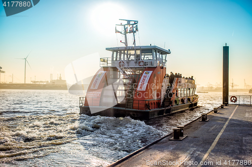 Image of passenger ship leaves berth