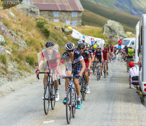 Image of The Peloton in Mountains - Tour de France 2015