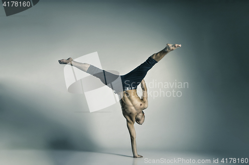 Image of Young and stylish modern ballet dancer
