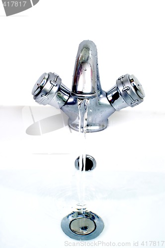 Image of Tap and wash-basin