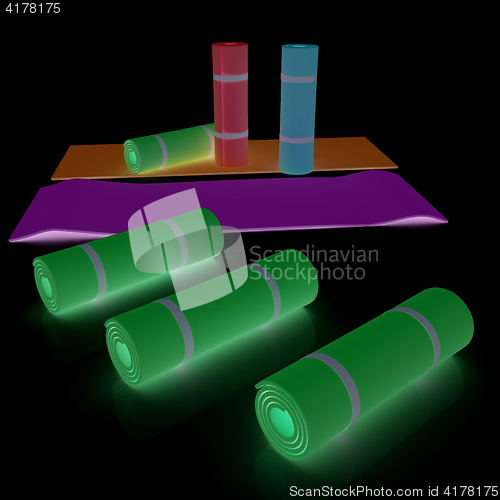 Image of karemats. 3D illustration