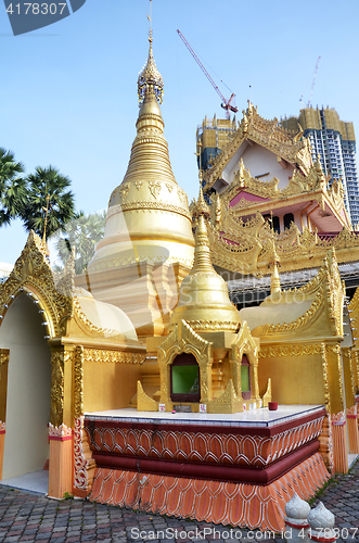 Image of Popular Burmese Temple in Penang, Malaysia