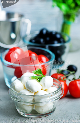 Image of ingredients for caprese salad 