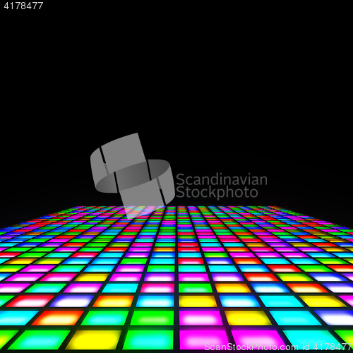 Image of multi color lights floor