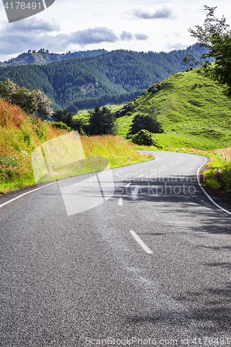 Image of winding road New Zealand