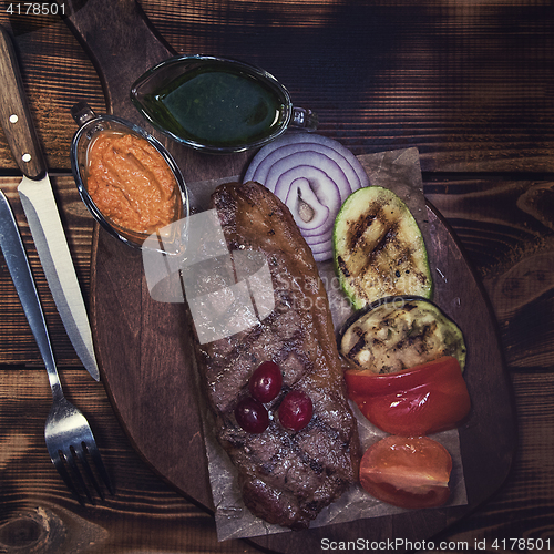 Image of grilled beef steak