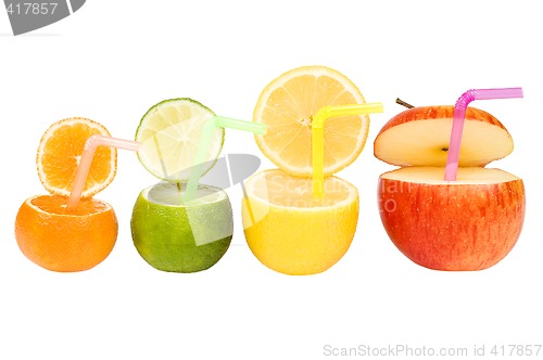 Image of Colorful abstract fruit drink