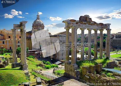 Image of Roman Forum in summer