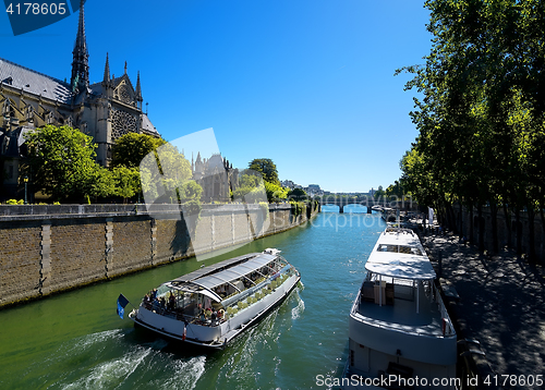 Image of Boats near Notre Dame