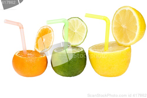 Image of Colorful abstract fruit drink.