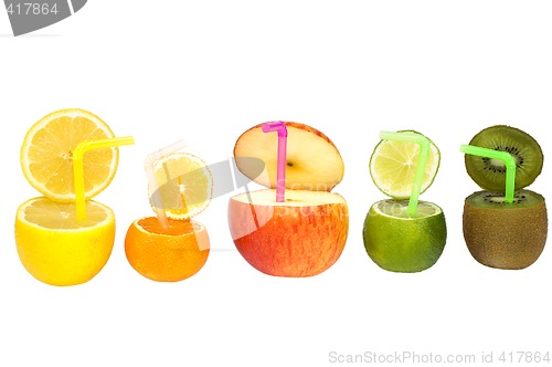 Image of Colorful abstract fruit drink.