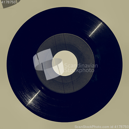 Image of Vintage looking Vinyl record with gray label