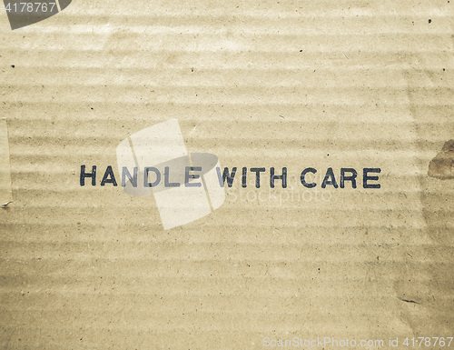 Image of Vintage looking Handle with care