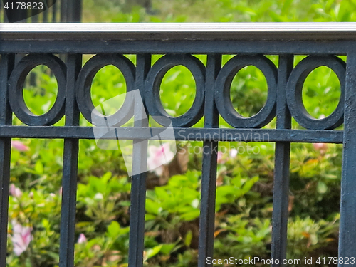 Image of Black Iron Fence