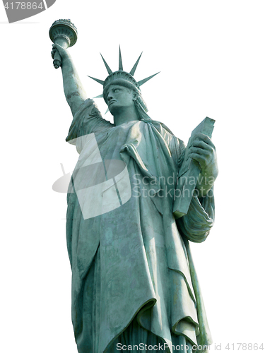 Image of Statue of Liberty isolated on white