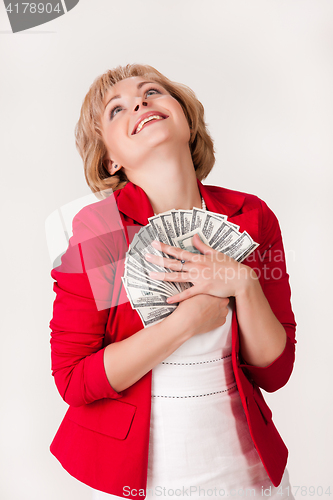 Image of Woman And Money