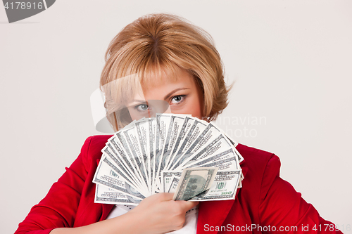 Image of Woman And Money