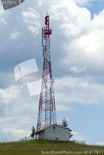 Image of Cellular communications tower