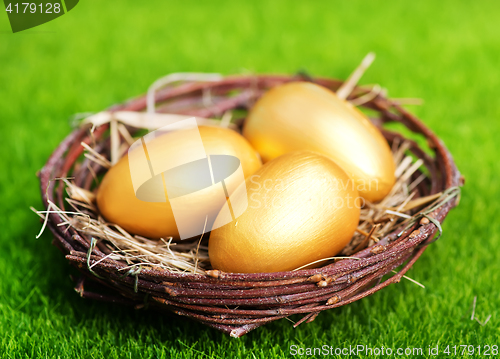 Image of easter eggs