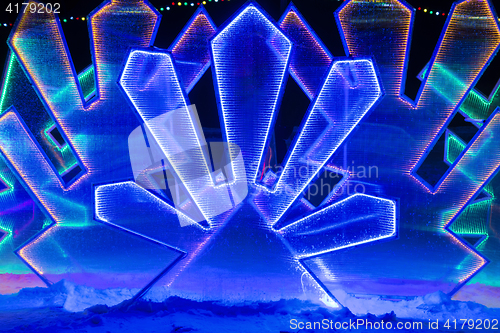 Image of Fabulous ice illumination background