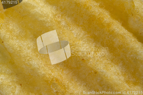Image of Macro texture of corrugated potato chips