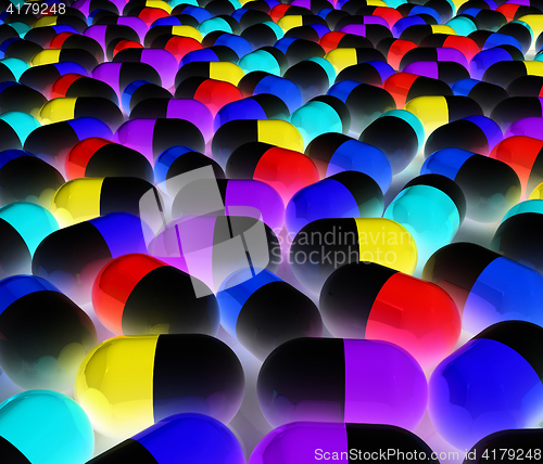 Image of Tablets background. 3D illustration