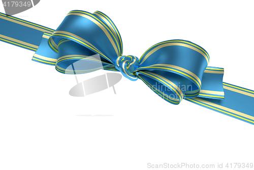 Image of blue ribbon and bow