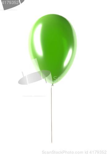 Image of party green balloon