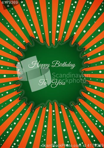 Image of Decorative birthday label