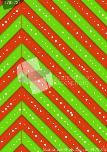 Image of christmas background with green and red stripes