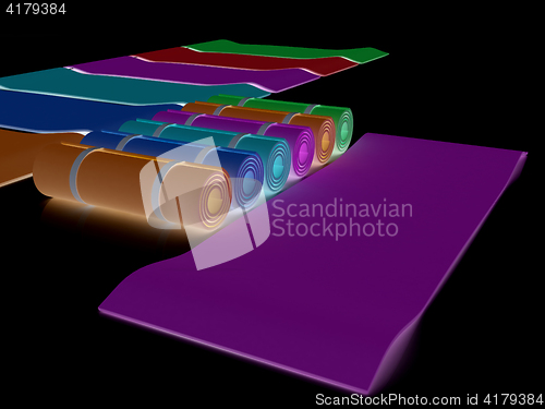 Image of karemats. 3D illustration