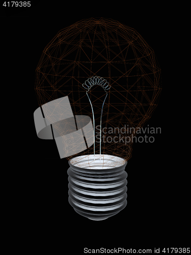 Image of lamp. 3D illustration