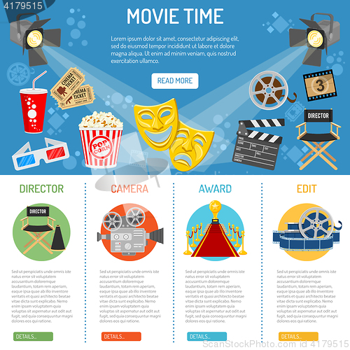 Image of Cinema and Movie infographics