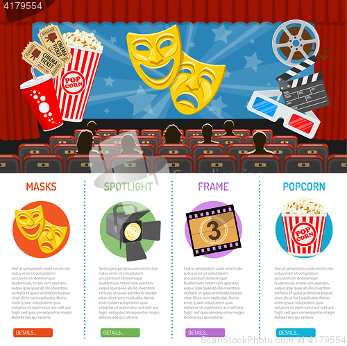 Image of Cinema and Movie infographics