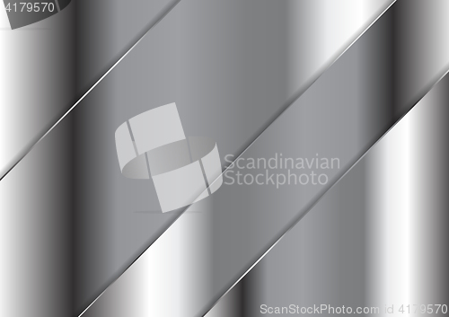 Image of Abstract grey metallic plate design