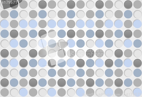 Image of Blue and grey circles pattern design